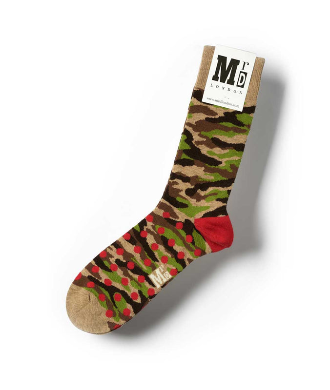 Camouflage Fine Sock - Sand