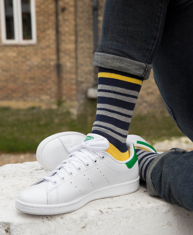 Team Stripe Fine Sock - Yellow 3