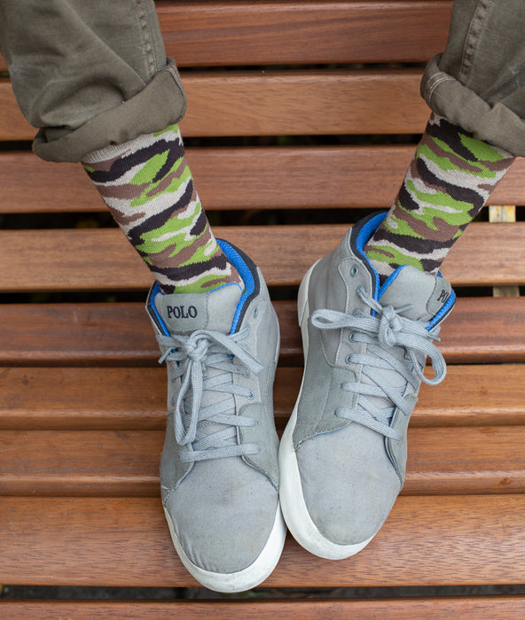 Camouflage Fine Sock - Sand