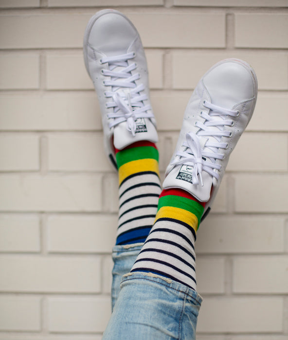 Rainbow Breton Fine Sock - Multi